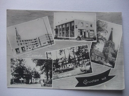 Q53 Groeten uit Leende, Verzenden, 1960 tot 1980, Gelopen, Noord-Brabant