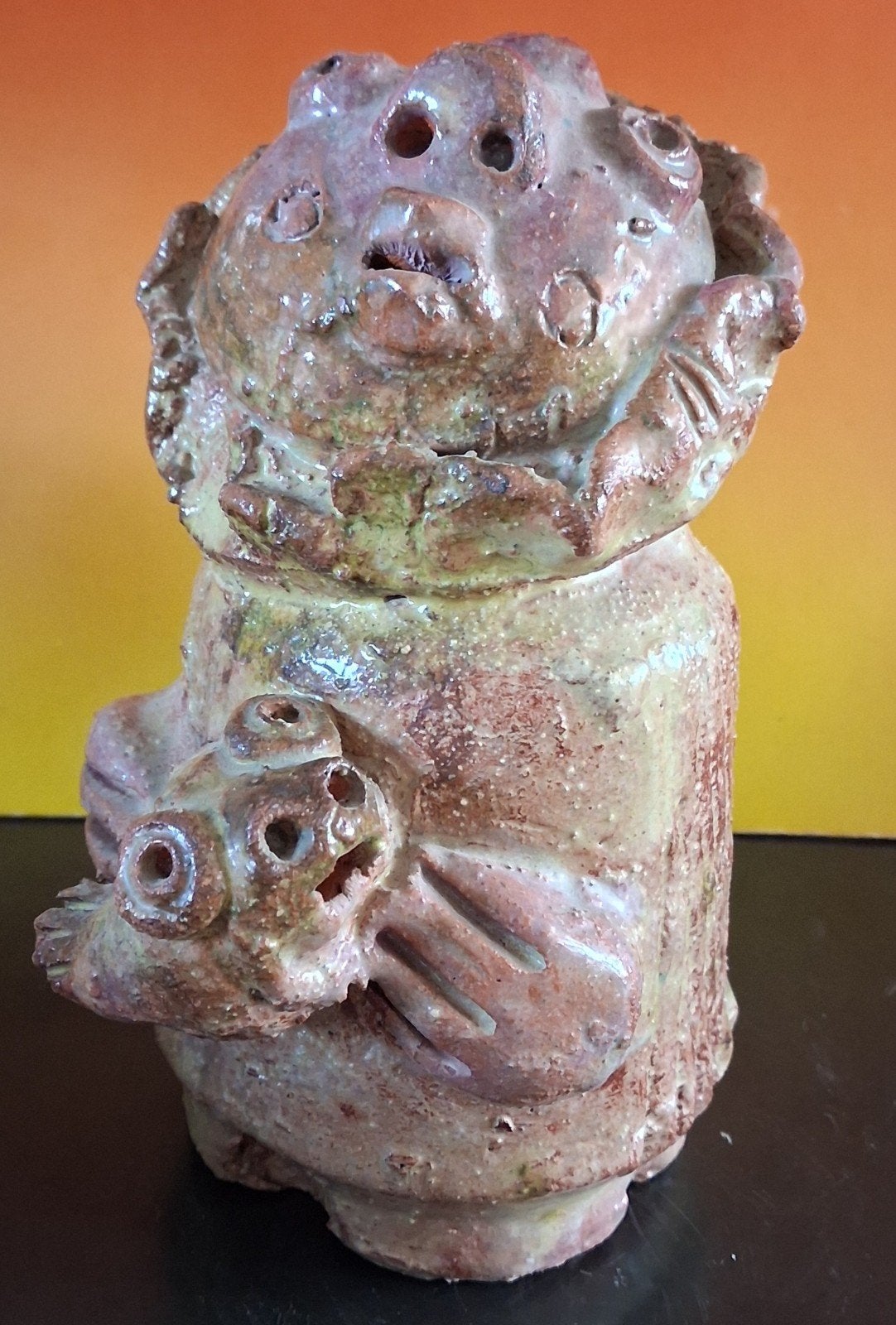 Raymond van Kessel. Zoömorfe Fantasiefiguur. Terra-cotta, Ophalen