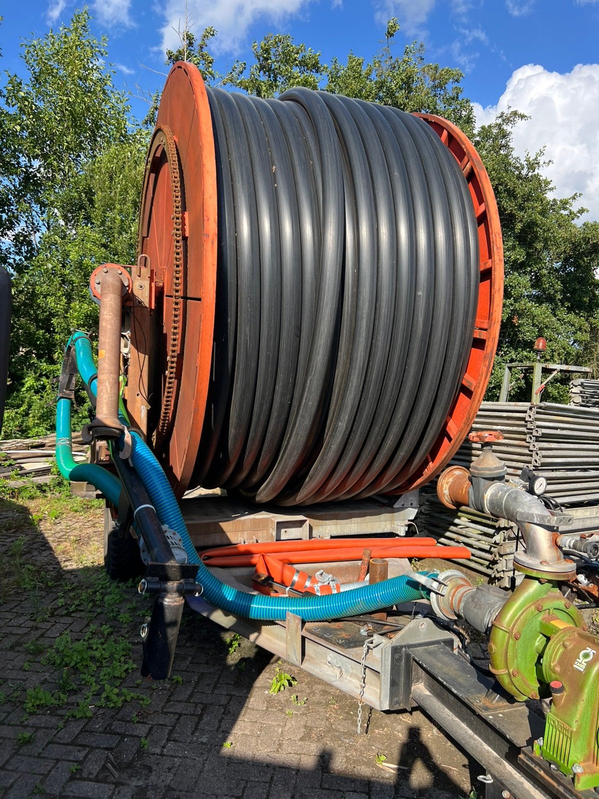 Waterhaspel waterkanon uniek met droogweer, Zakelijke goederen, Ophalen of Verzenden, Beregening en Drainage