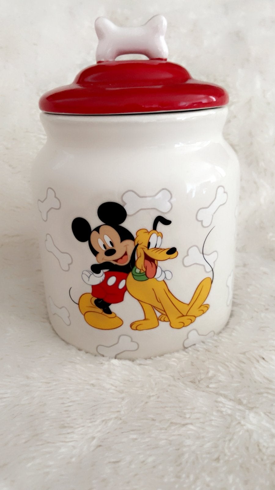 Disney cookie jar Mickey Mouse Pluto, Ophalen of Verzenden, Mickey Mouse, Zo goed als nieuw, Servies