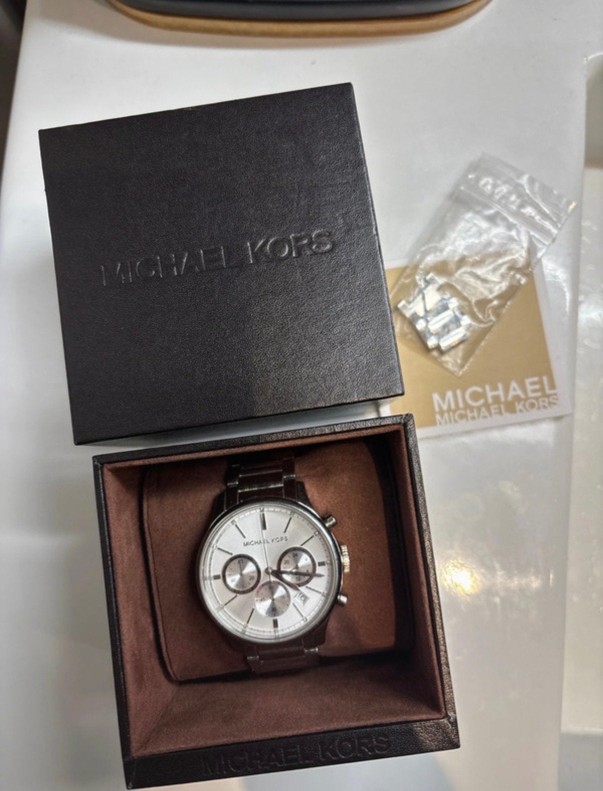 Michael Kors horloge, Overige merken, Gebruikt, Staal, Polshorloge