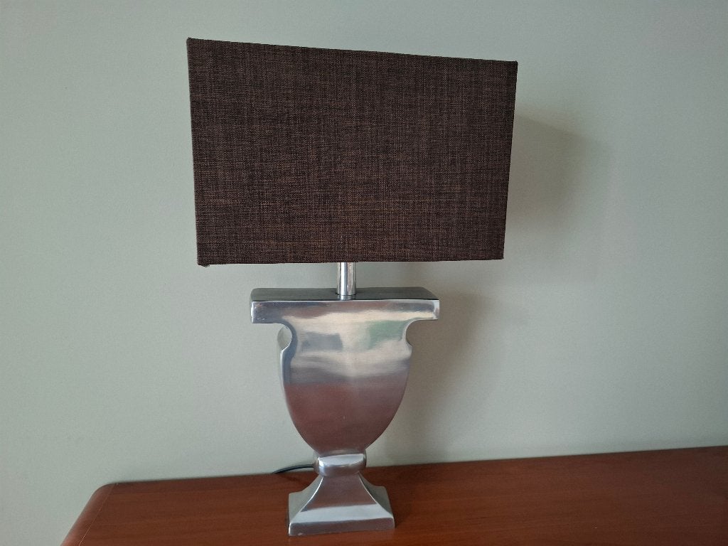 Schemerlamp, Huis en Inrichting, Lampen | Tafellampen, Ophalen, Zo goed als nieuw, Stof, 50 tot 75 cm