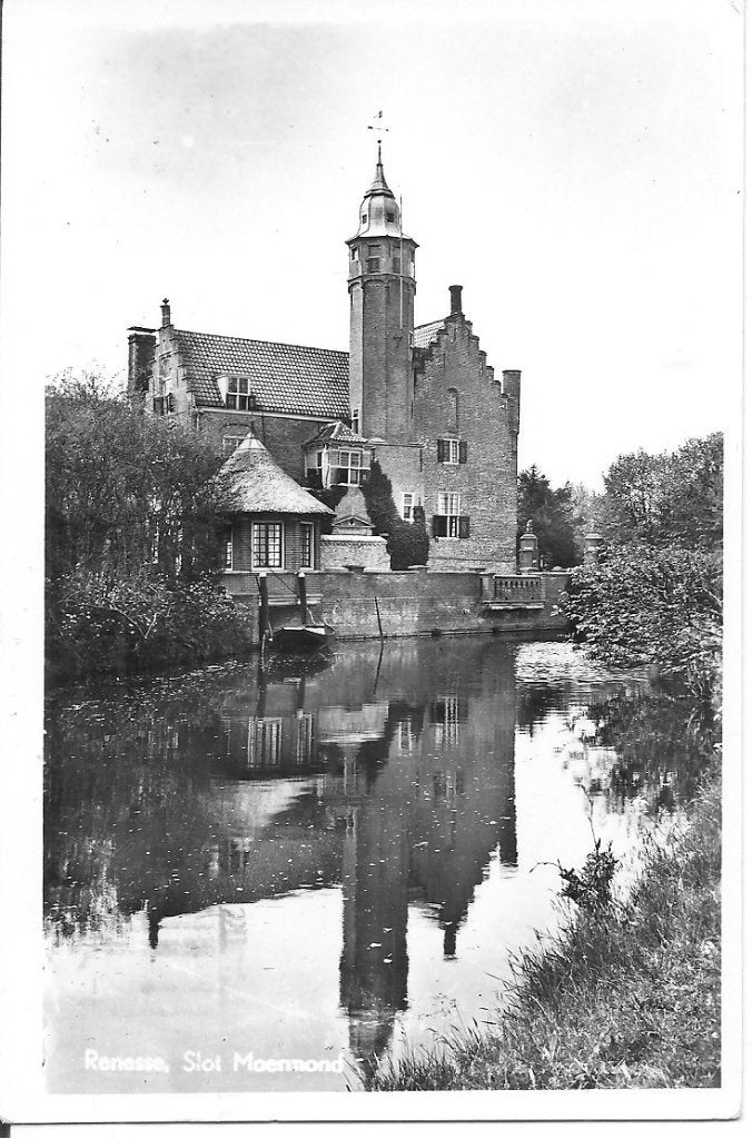 Ansichtkaart Slot Moermond Renesse Zeeland Gelopen, Ophalen of Verzenden, 1960 tot 1980, Gelopen, Zeeland