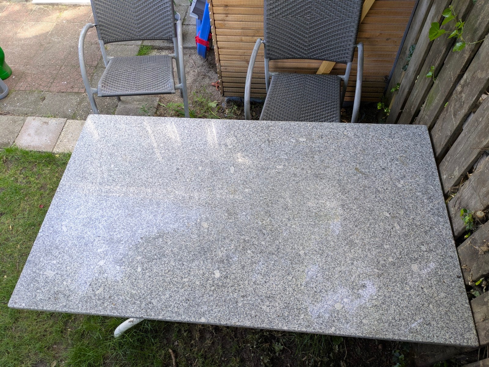 Grijs granieten blad met onderstel, Ophalen, Gebruikt, Rechthoekig