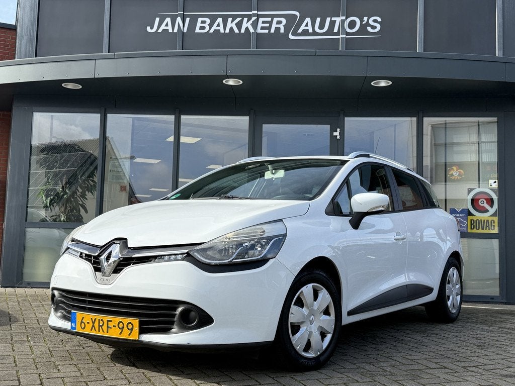 Renault Clio Estate 0.9 TCe Expression  Navigatie  Blu, Auto's, Voorwielaandrijving, Stof, Zwart, Wit