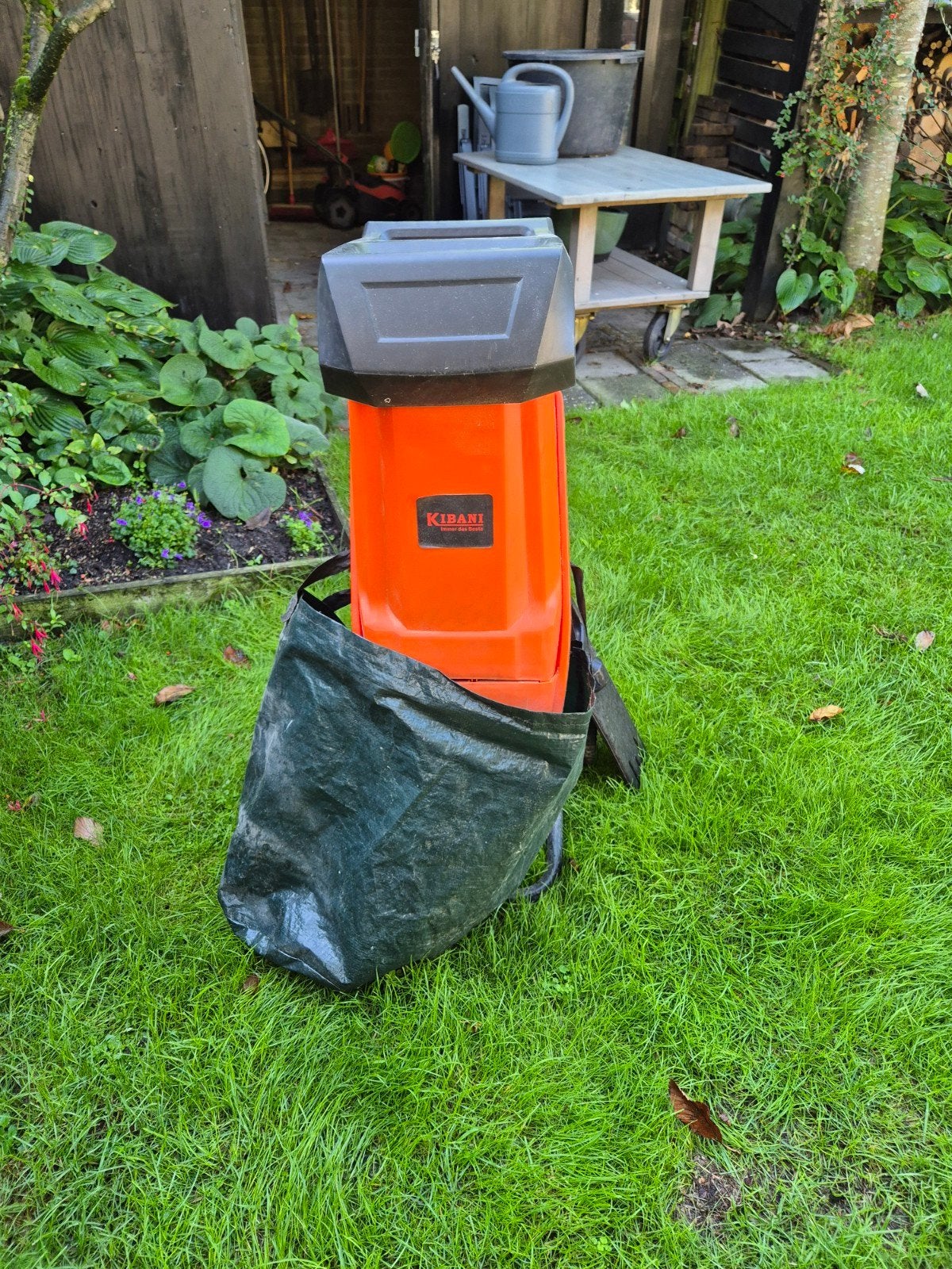 Kibani Elektrische Hakselaar met Opvangzak, Ophalen, Gebruikt, Kibani, Met opvangzak