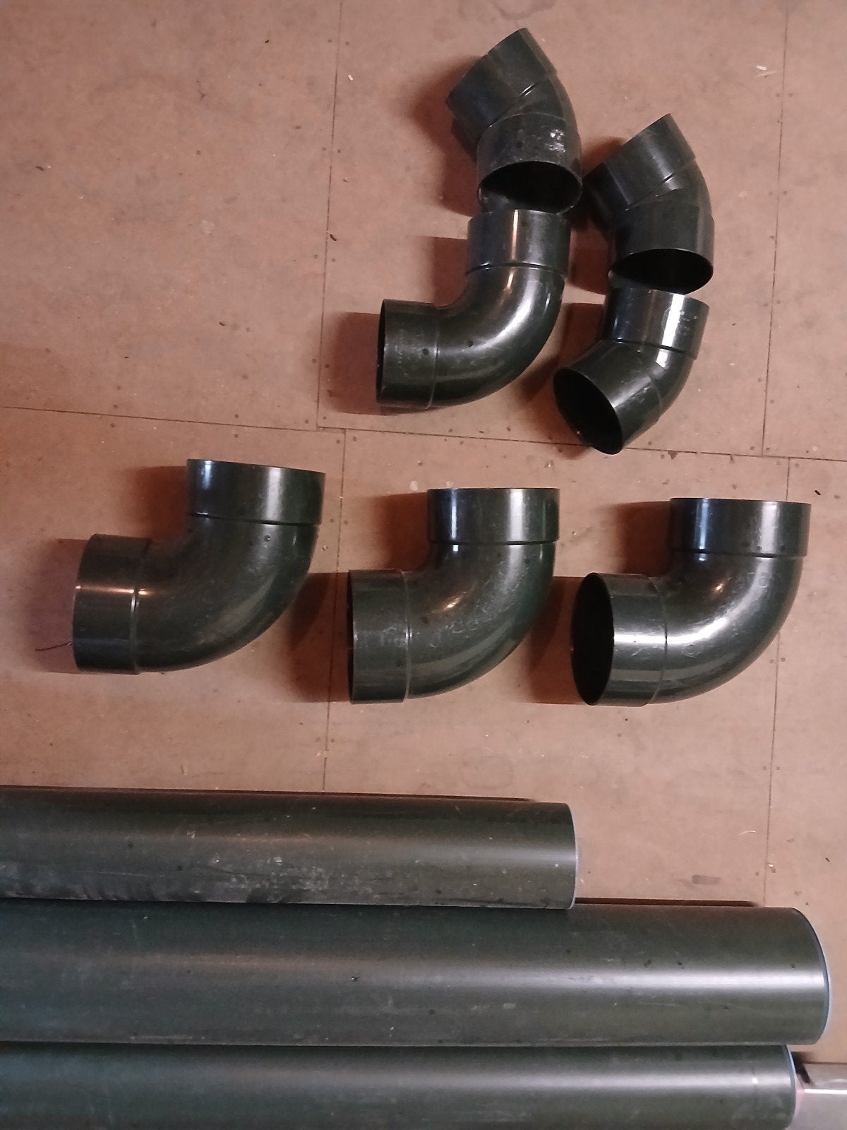 groene pvc buis en hulpstukken (125 en 160), Ophalen, Bochten, Pvc, Nieuw