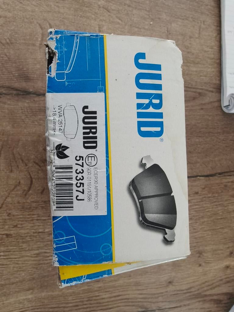 JURID Remblokken voor Renault Master T28 2.3D / Opel Movano, Ophalen of Verzenden