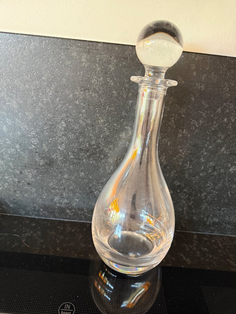 Karaf, helder glas, 33cm hoog, Ophalen, Overige typen, Overige stijlen, Glas