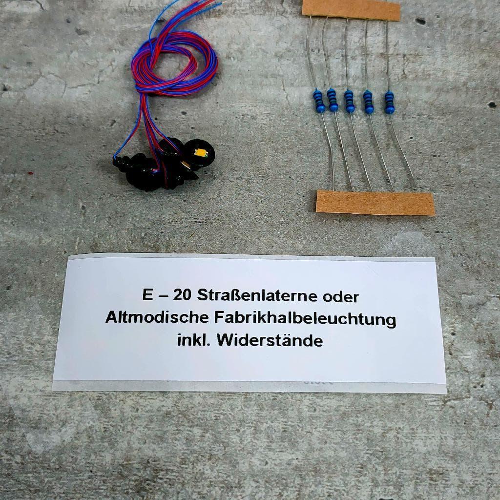 modeltrein E – 20 Fabriek verlichting, Gelijkstroom, Overige typen, Nieuw, Ophalen of Verzenden
