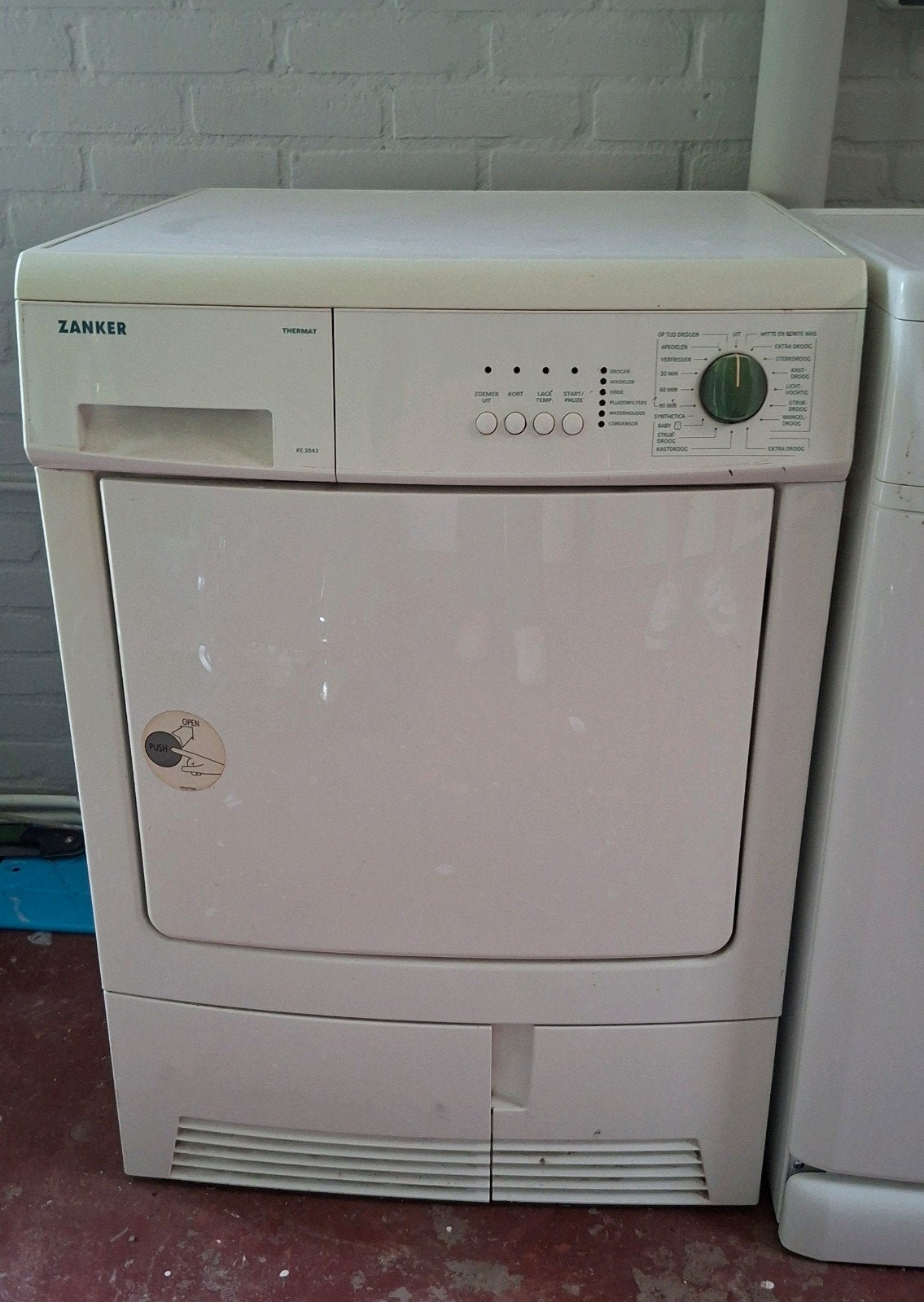 Zanker Thermat Condensdroger, Ophalen, Wolprogramma, 6 tot 8 kg, Gebruikt