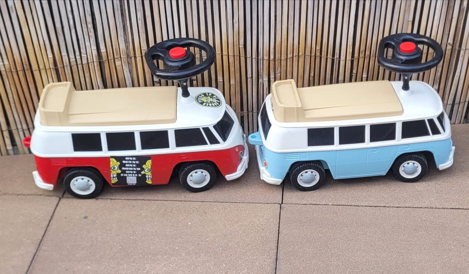 Volkswagen T1 loopauto's - rood en blauw, Ophalen, Gebruikt