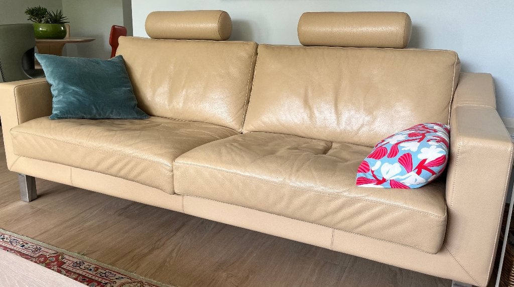 Leolux bank Antonia, Ophalen, Gebruikt, Minder dan 75 cm, Driepersoons