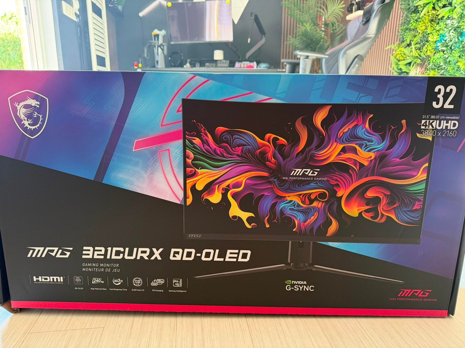 MSI 321CURX –DEFECT/ voor onderdelen –met doos &aankoopbon, Ophalen of Verzenden, Zo goed als nieuw
