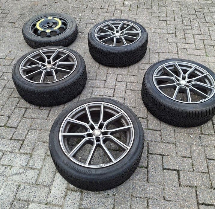 Banden en velgen 5x112 Mercedes-Benz, Auto-onderdelen, Banden en Velgen, Ophalen, 18 inch, Gebruikt, Banden en Velgen