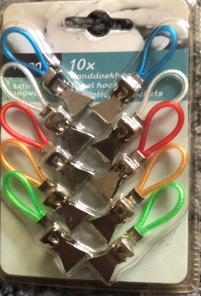 10x Handdoekhaken - Diverse Kleuren, Huis en Inrichting, Ophalen of Verzenden, Nieuw