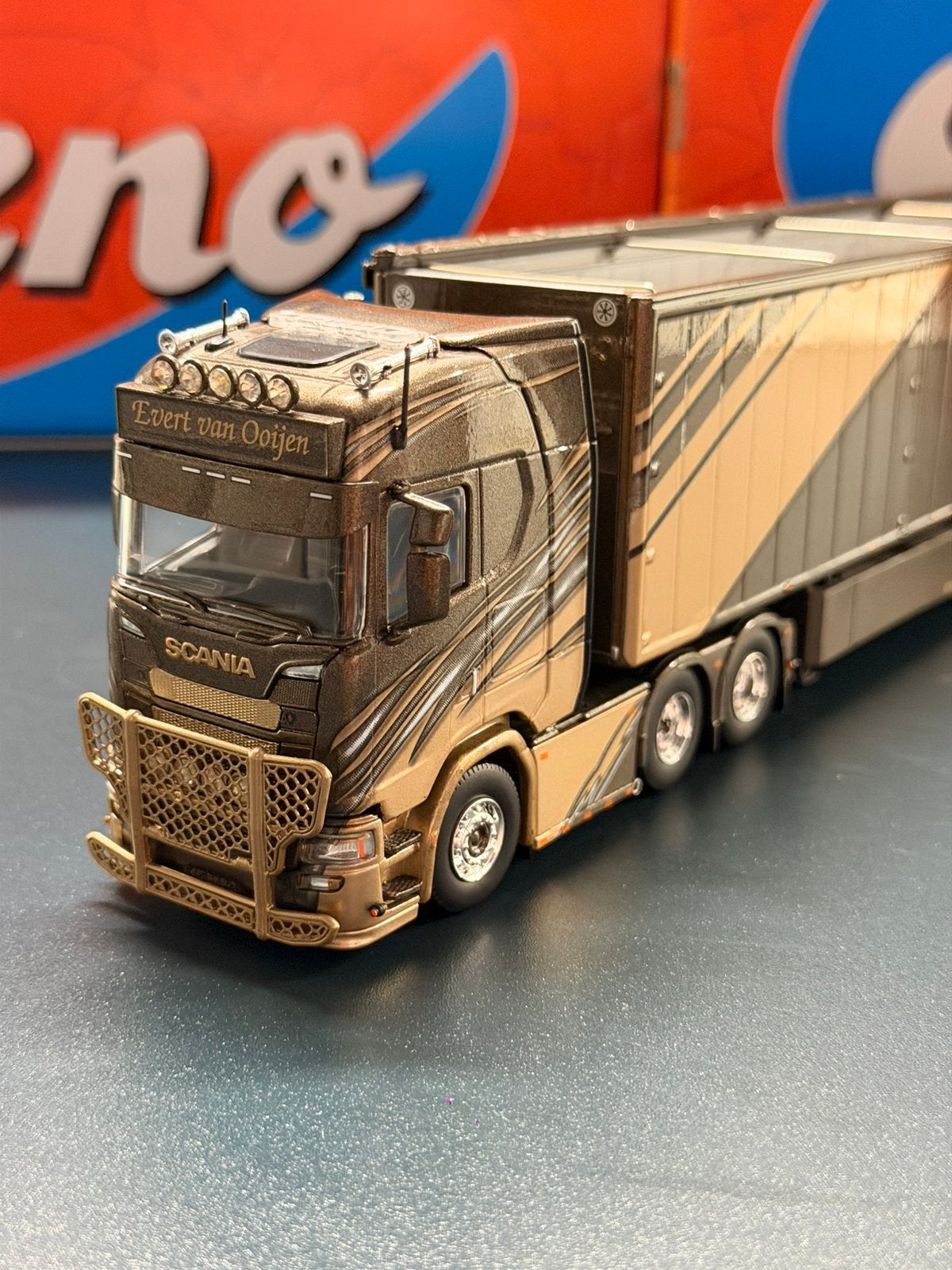 Tekno Scania Evert van Ooijen, Ophalen of Verzenden, Zo goed als nieuw, Bus of Vrachtwagen, Tekno