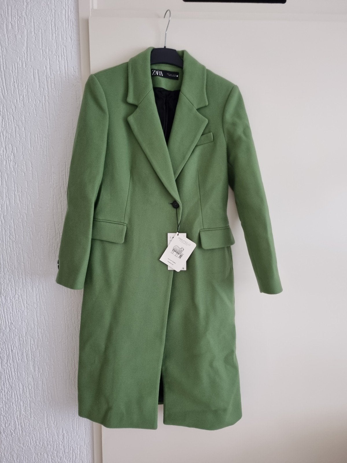 nieuwe groene wollen jas, Kleding | Dames, Jassen | Winter, Ophalen, Nieuw, Groen