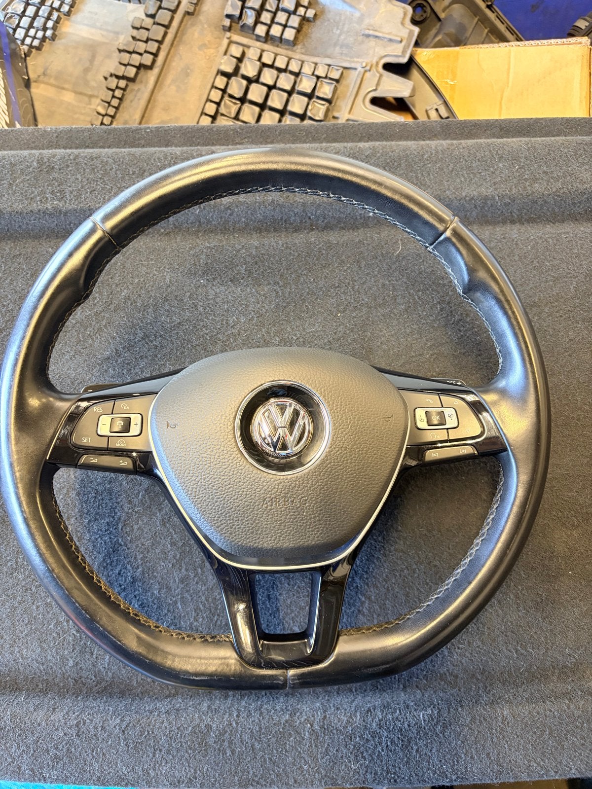 Volkswagen stuur met airbag en schakelflippers, Auto-onderdelen, Ophalen, Gebruikt, Volkswagen