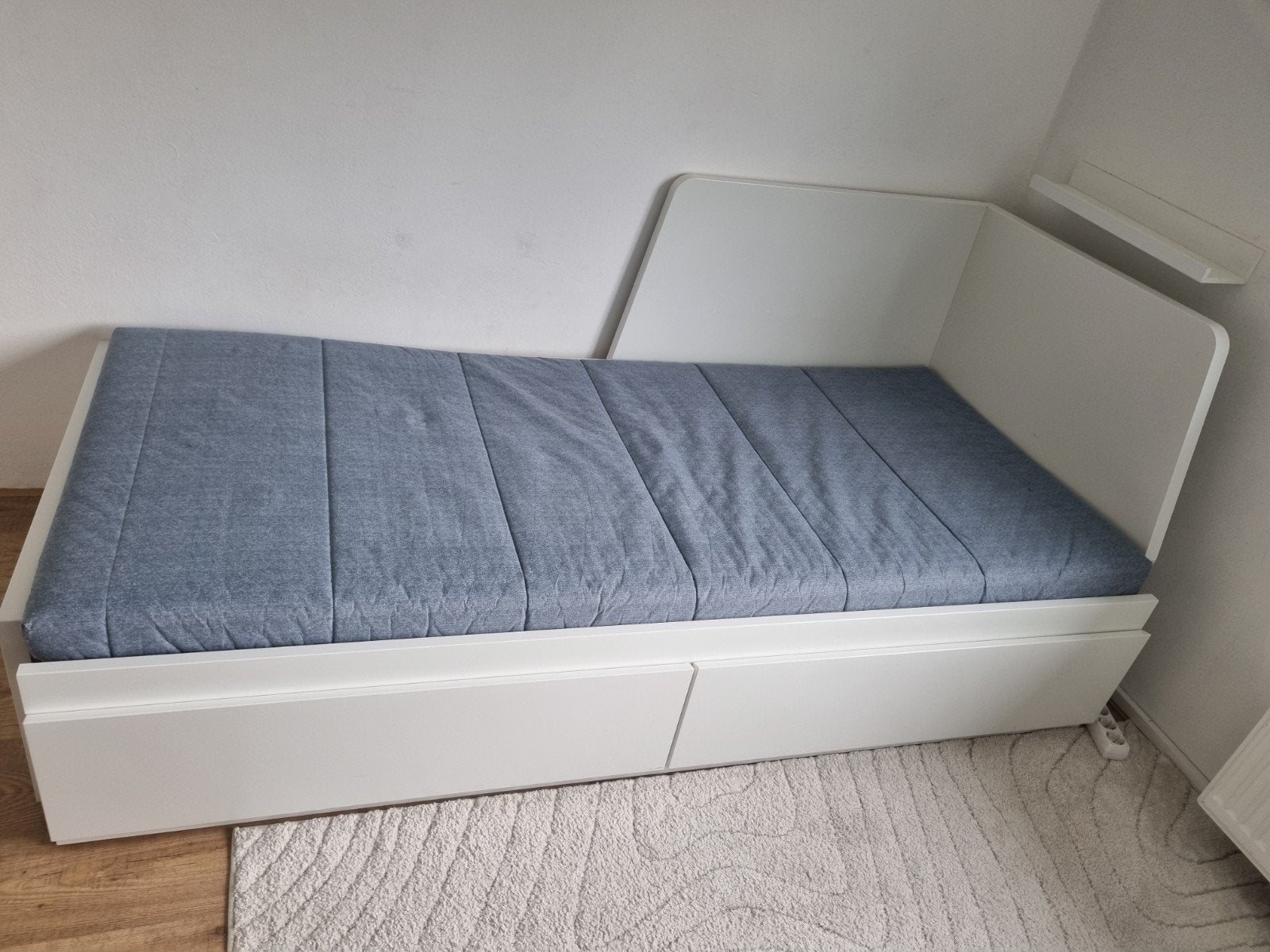 1 persoonsbed van Ikea, Ophalen of Verzenden, Zo goed als nieuw, Eenpersoons, 90 cm
