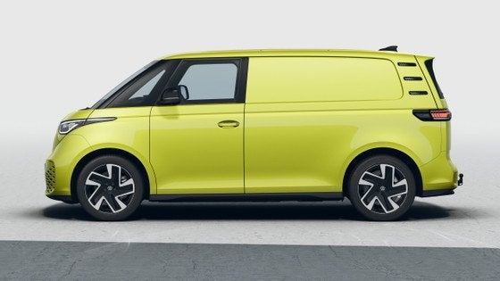 Volkswagen ID. Buzz Cargo 340pk Bulli Limited Edition 79 kWh, Auto's, Automaat, 12 maanden, Stof, Zwart