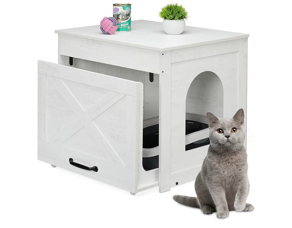 Kattenbak ombouw kast met lade, Ophalen, Zo goed als nieuw