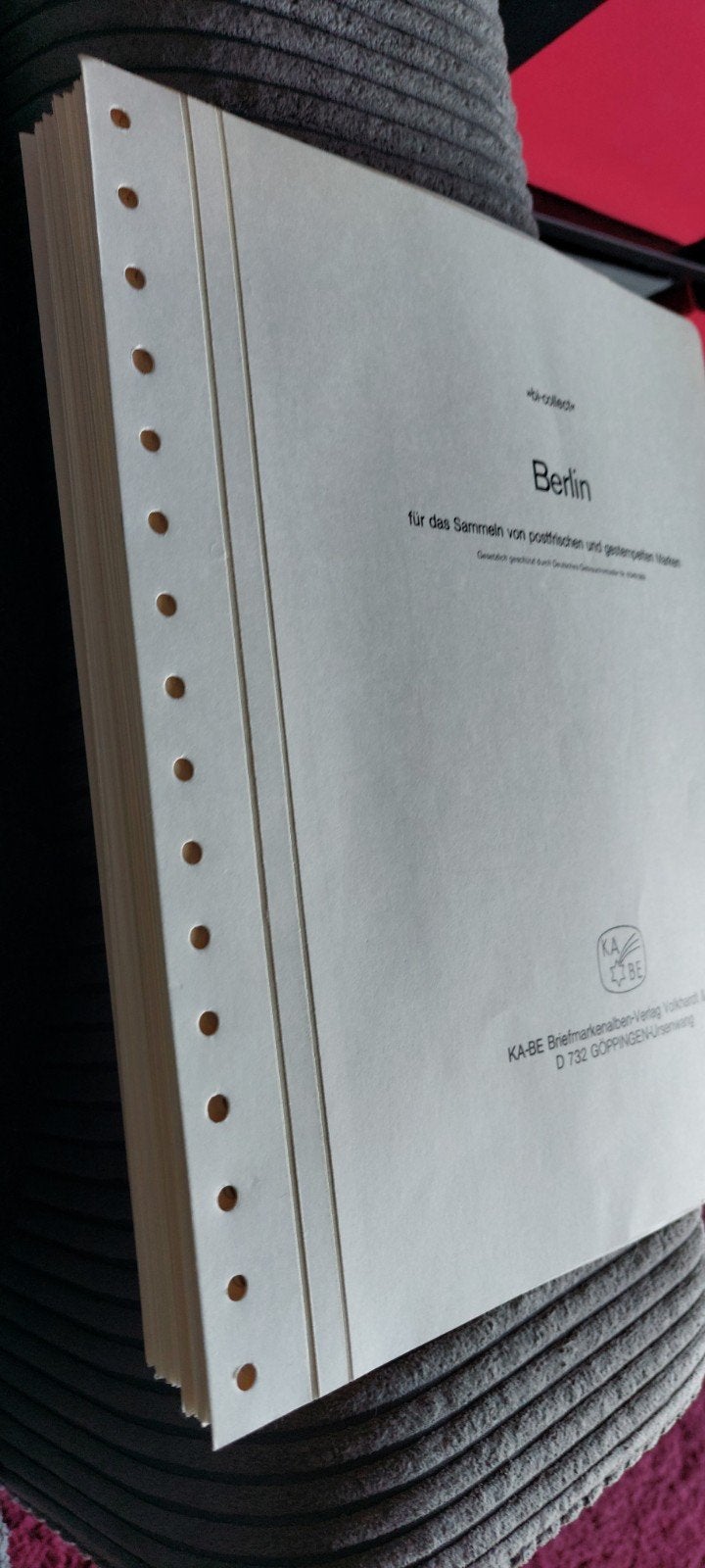 Davo/ kabel bladen leeg.BERLIJN., Postzegels en Munten, Ophalen of Verzenden, Verzamelalbum