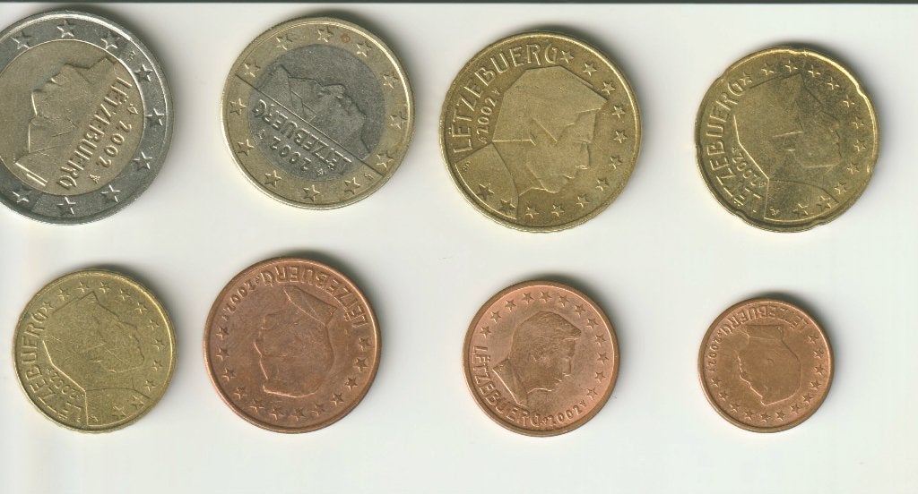 set luxemburg 2002, Postzegels en Munten, Munten | Europa | Euromunten, Verzenden, Luxemburg, Overige waardes