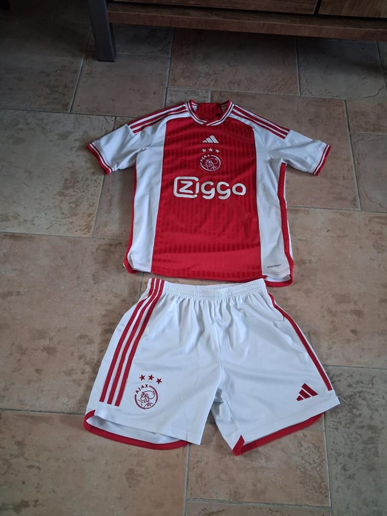 Ajax tenue maat 176, Maat XS of kleiner, Ophalen of Verzenden, Zo goed als nieuw, Set