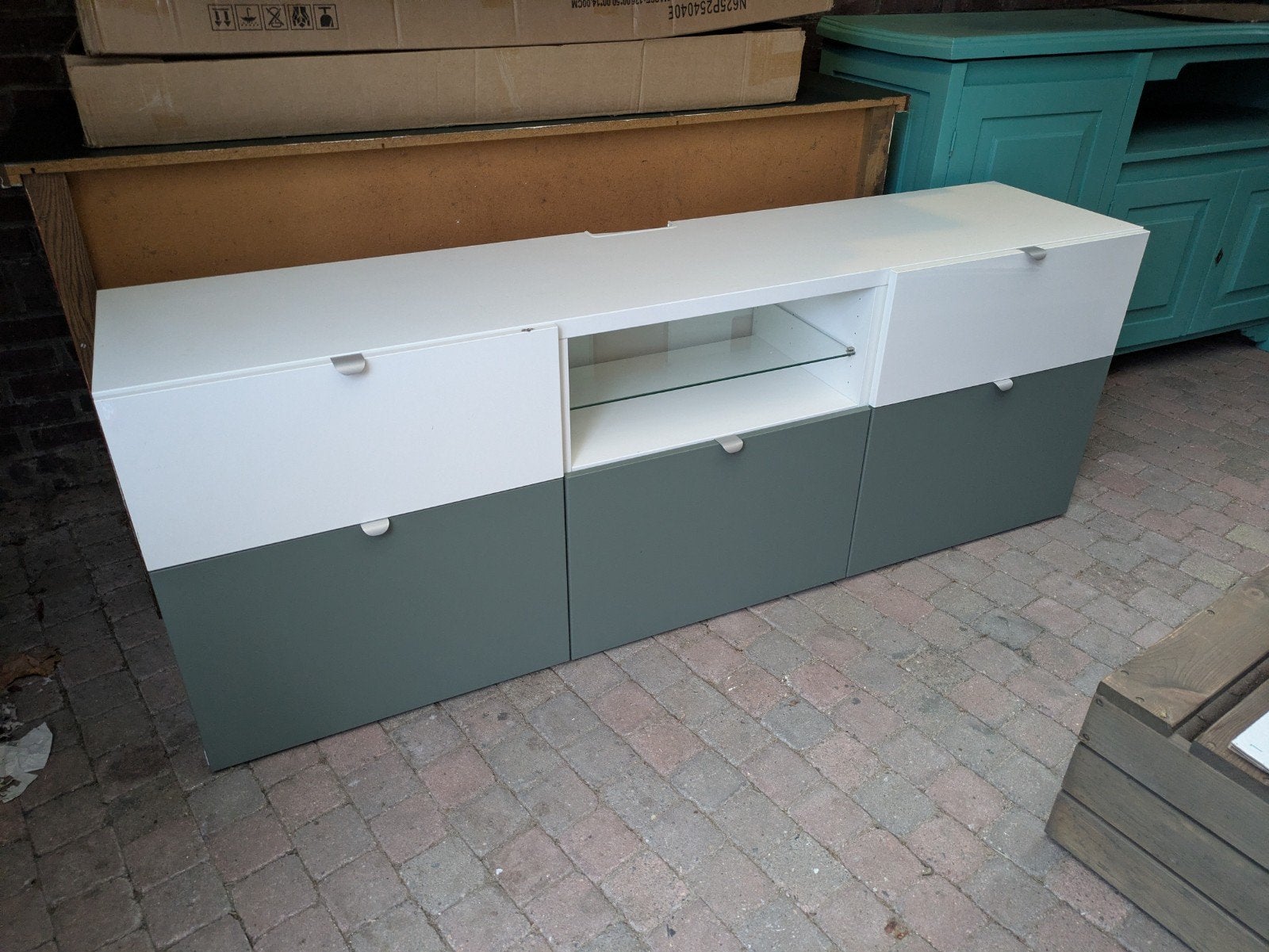 IKEA TV meubel met 5 lades - 180x42x65 cm, Huis en Inrichting, Ophalen, Overige materialen, Gebruikt, 150 tot 200 cm