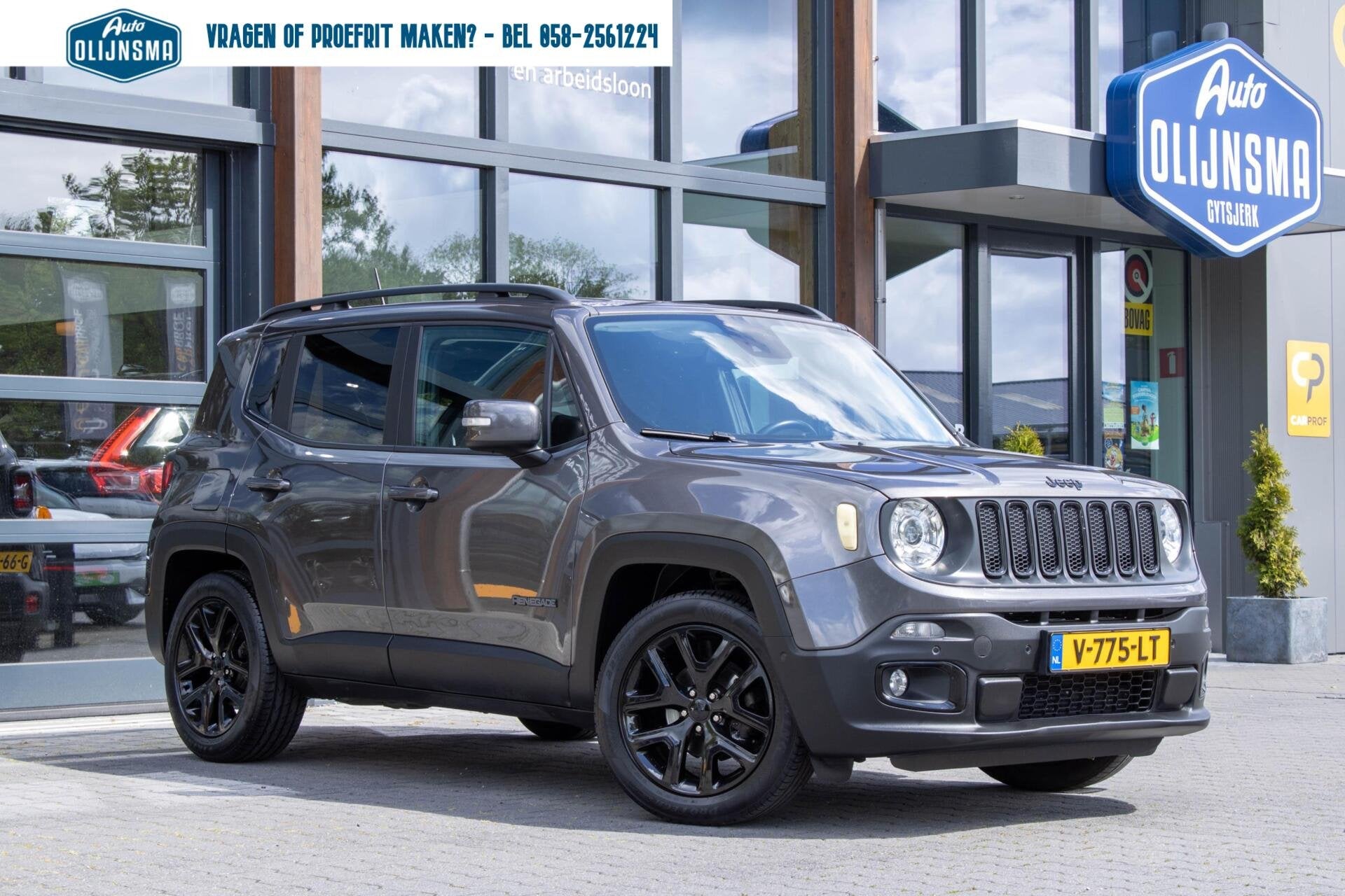 Jeep Renegade 1.4 MultiAir Limited|Grijs Kenteken|Parkeersen, Auto's, Jeep, Automatische klimaatregeling, Gebruikt, 4 cilinders