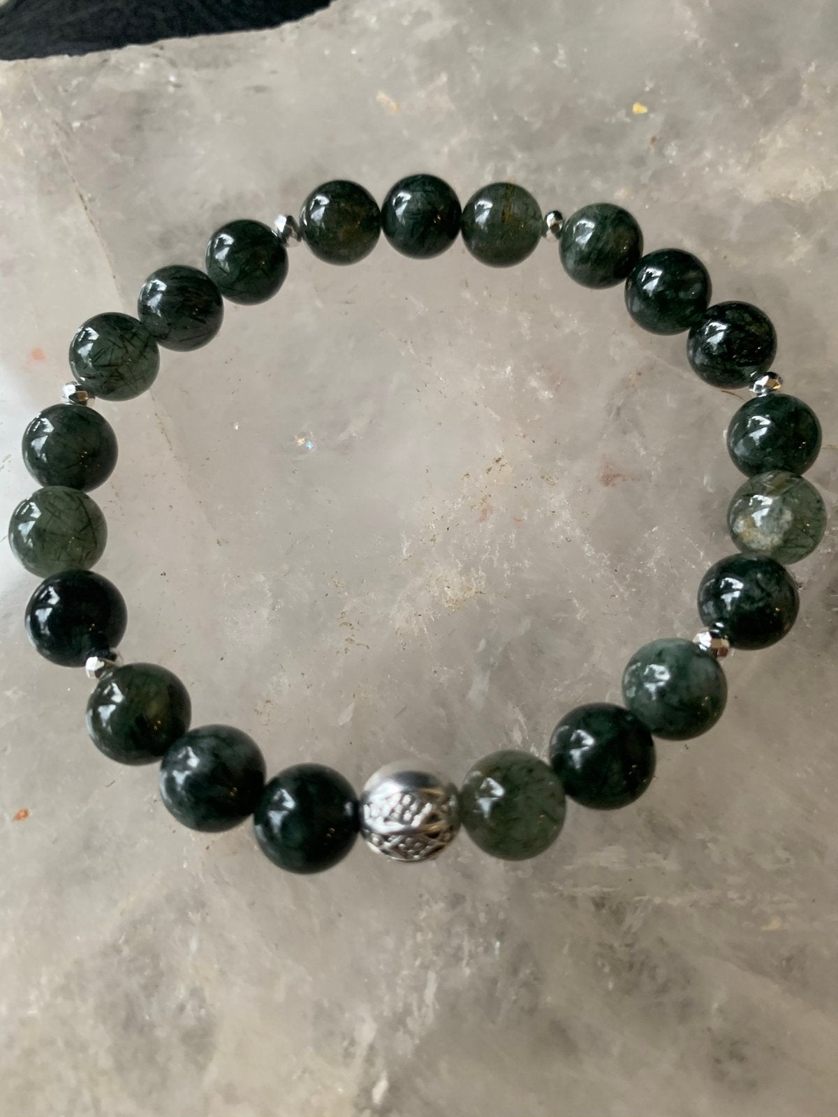 Rutielkwarts groen geluk vreugde beschermt sjamaan healing, Met bedels of kralen, Magnolia11, Nieuw, Ophalen of Verzenden
