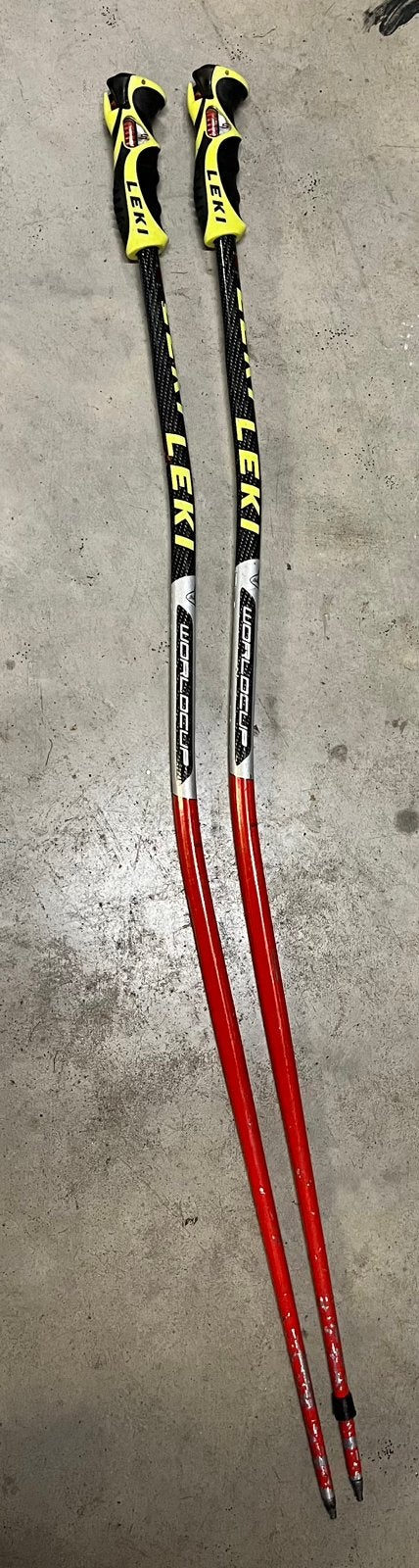 Race skistokken Leki 105cm, Gebruikt, Stokken, 100 tot 140 cm, Ophalen