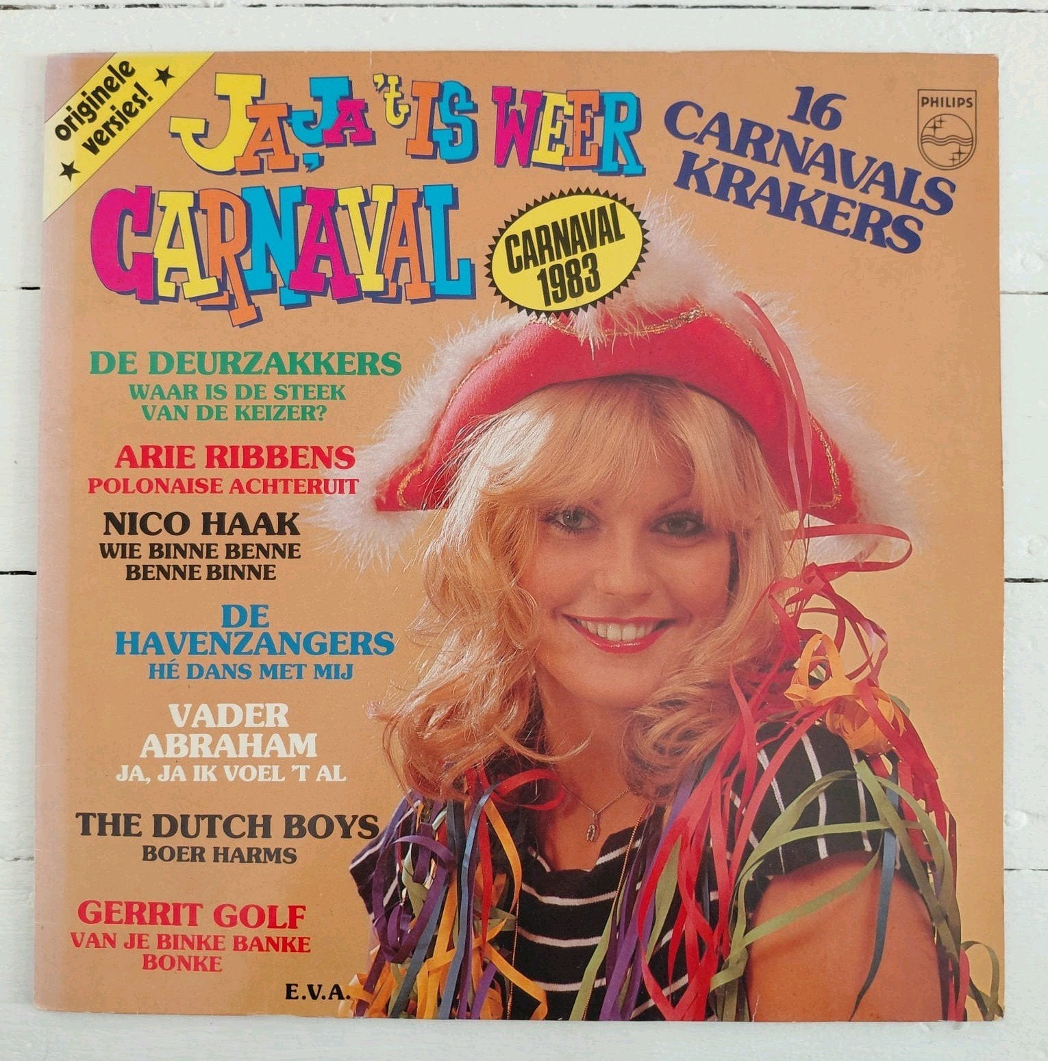 ja, ja 't is weer carnaval 16 carnaval krakers lp vinyl, Ophalen of Verzenden, Gebruikt, 12 inch, Levenslied of Smartlap