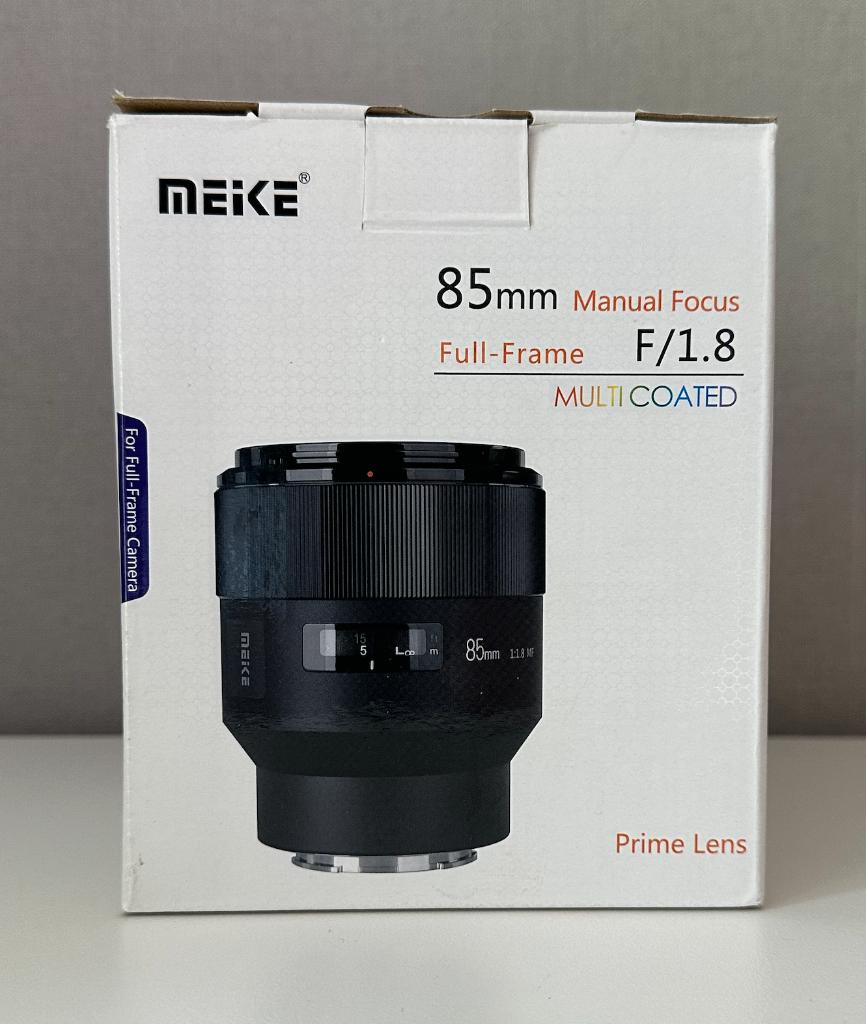 Meike 85mm f/1.8 MF FE voor Sony e-mount, Audio, Tv en Foto, Fotografie | Lenzen en Objectieven, Ophalen of Verzenden, Zo goed als nieuw
