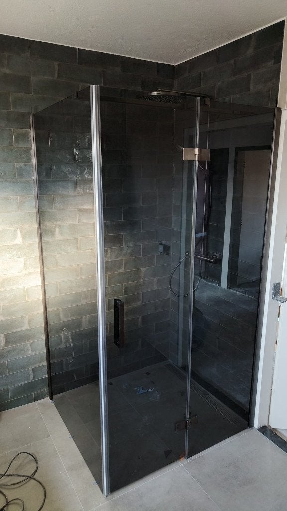 Douchecabine rookglas 110x100 nieuw, Ophalen, Zo goed als nieuw, Glas, Douche