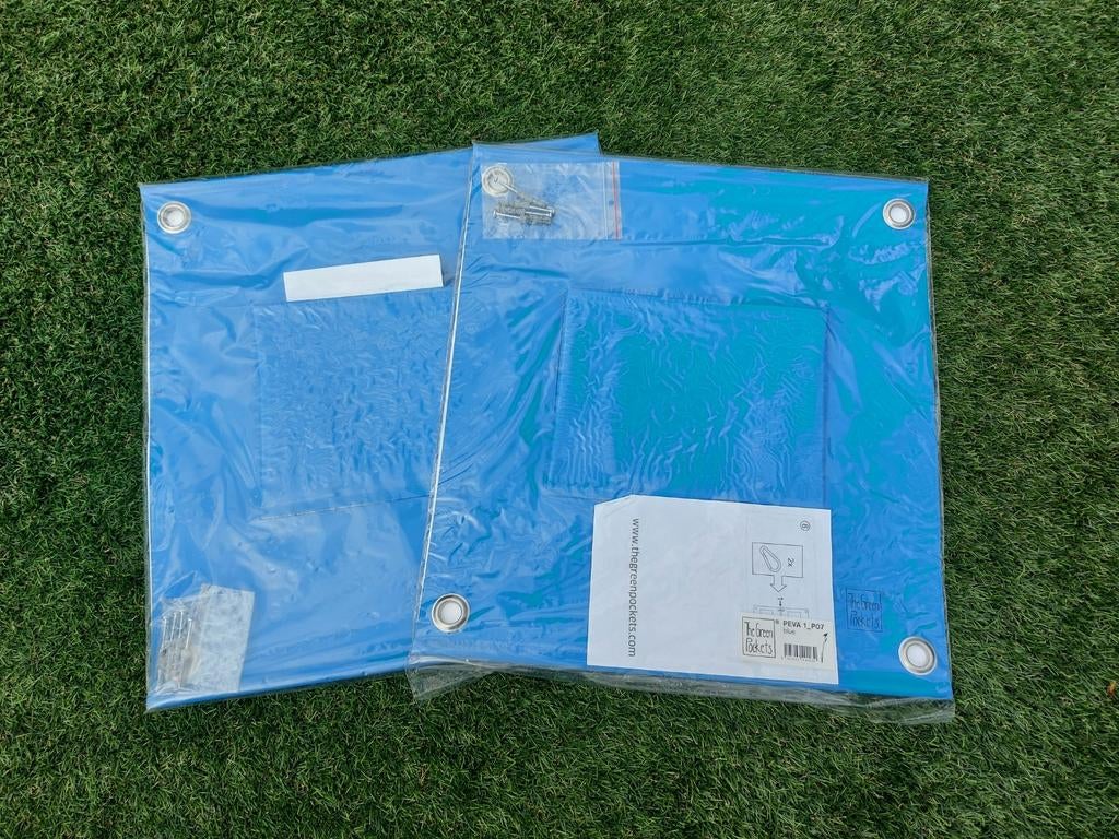 2x plantenzakken The Green Pocket, blauw, Tuin en Terras, Bloembakken en Plantenbakken, Nieuw, Overige materialen, Binnen, Balkon