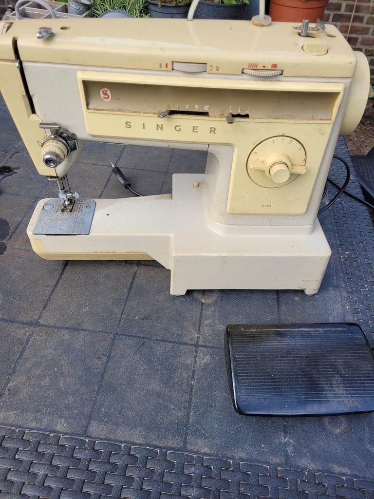 Vintage Singer Naaimachine - Gebruikt, Ophalen of Verzenden, Gebruikt, Naaimachine, Singer