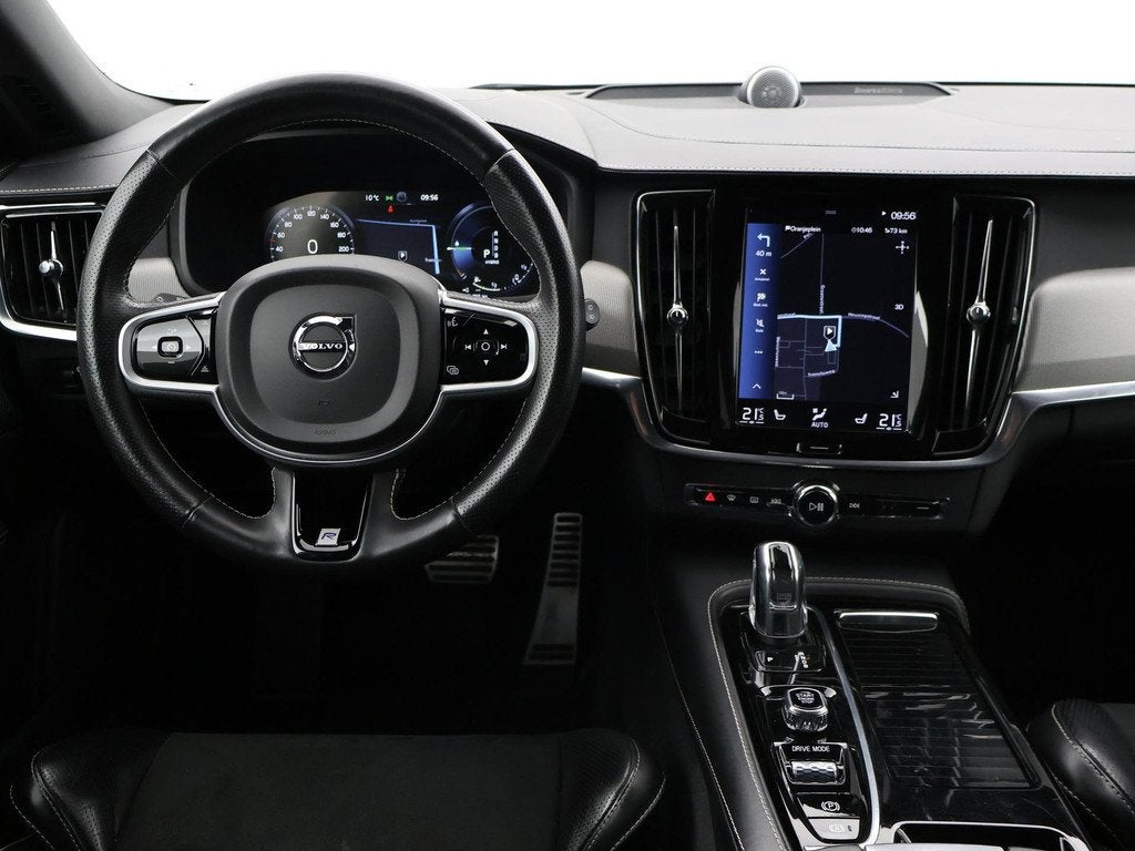Volvo V90 2.0 T8 AWD 390 PK R-DESIGN + BOWERS & WILKINS | HE, Auto's, Volvo, Stof, Euro 6, 4 cilinders, Blauw