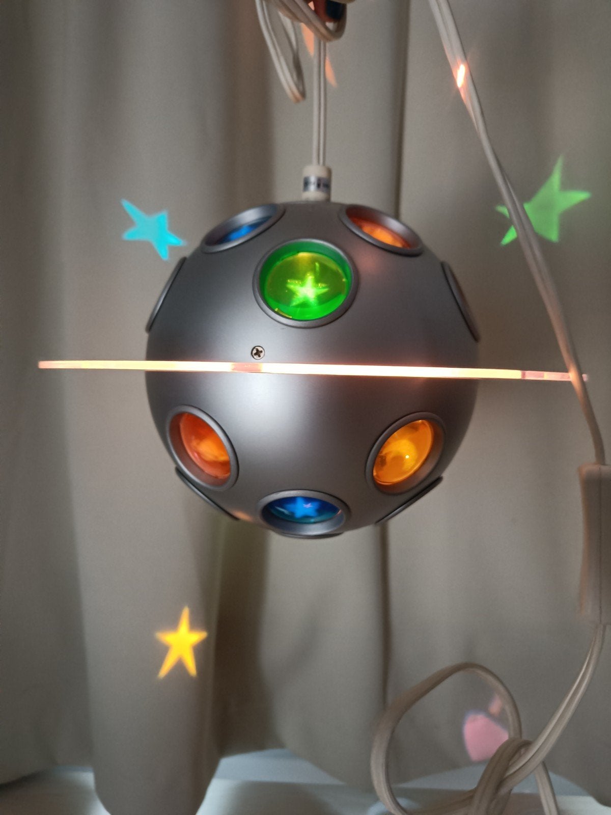 IKEA UFO lamp jaren '90 - Projecteert sterren en manen, Vintage, Gebruikt, Kunststof, Ophalen of Verzenden