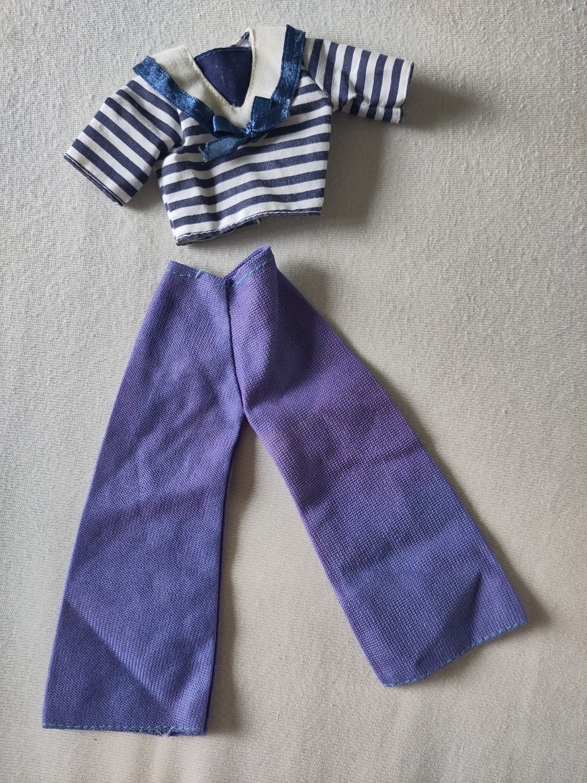 vintage Barbie broek en matrozen shirt, Ophalen of Verzenden, Gebruikt, Kleertjes