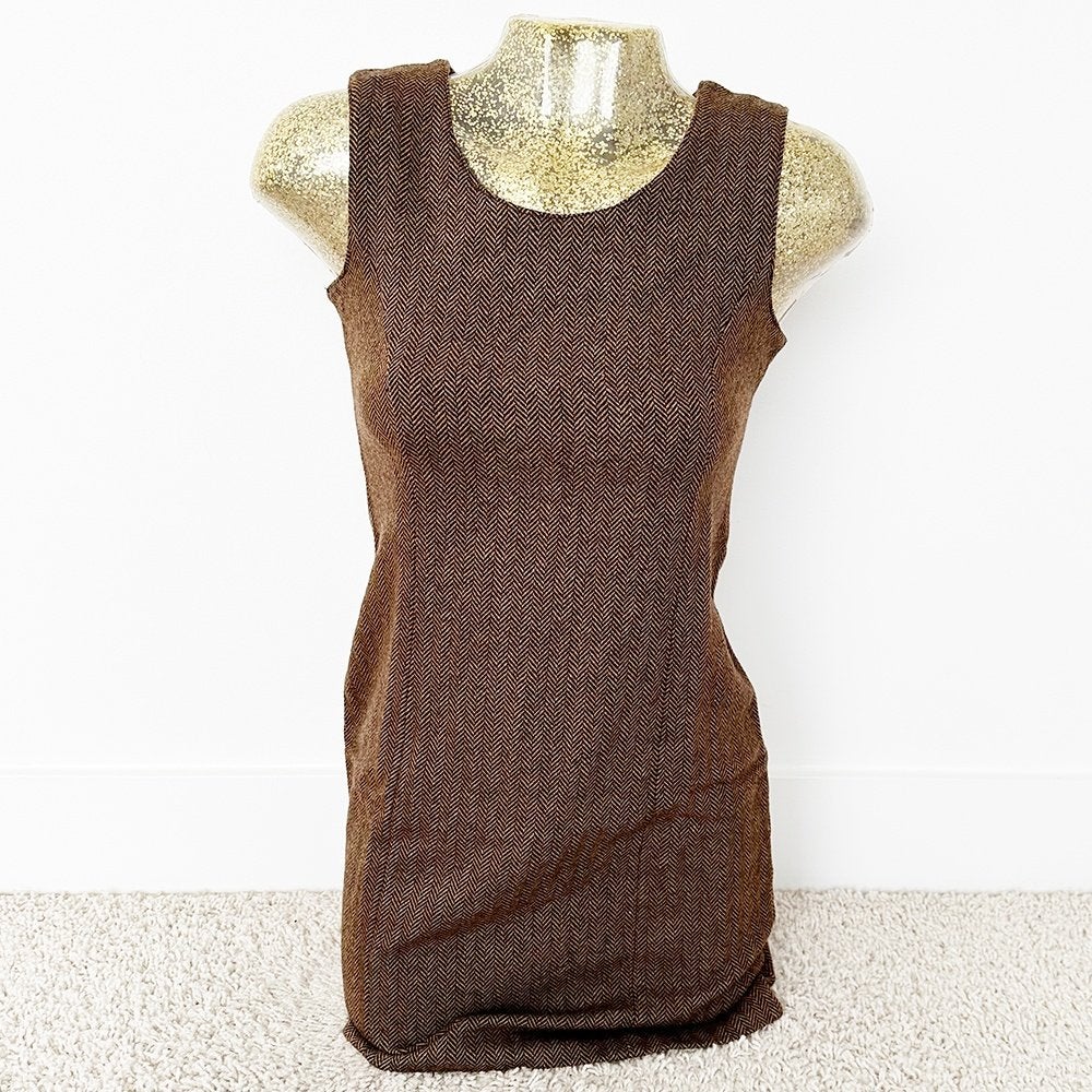 Zeer Mooi La Ligna Jurkje 100% Wol - 98 (Maat 36) € 50,-, Kleding | Dames, Bruin, Ophalen of Verzenden, Zo goed als nieuw, Maat 36 (S)