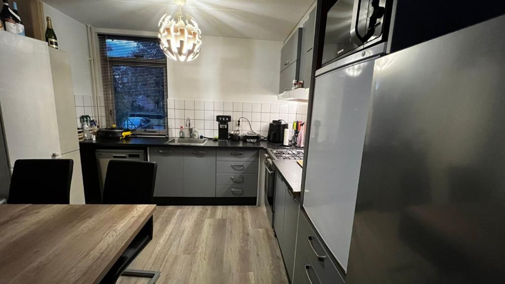 Complete oude keuken inclusief oven, gasfornuis en afzuigkap, Ophalen, Gebruikt, Hoekkeuken, Kunststof