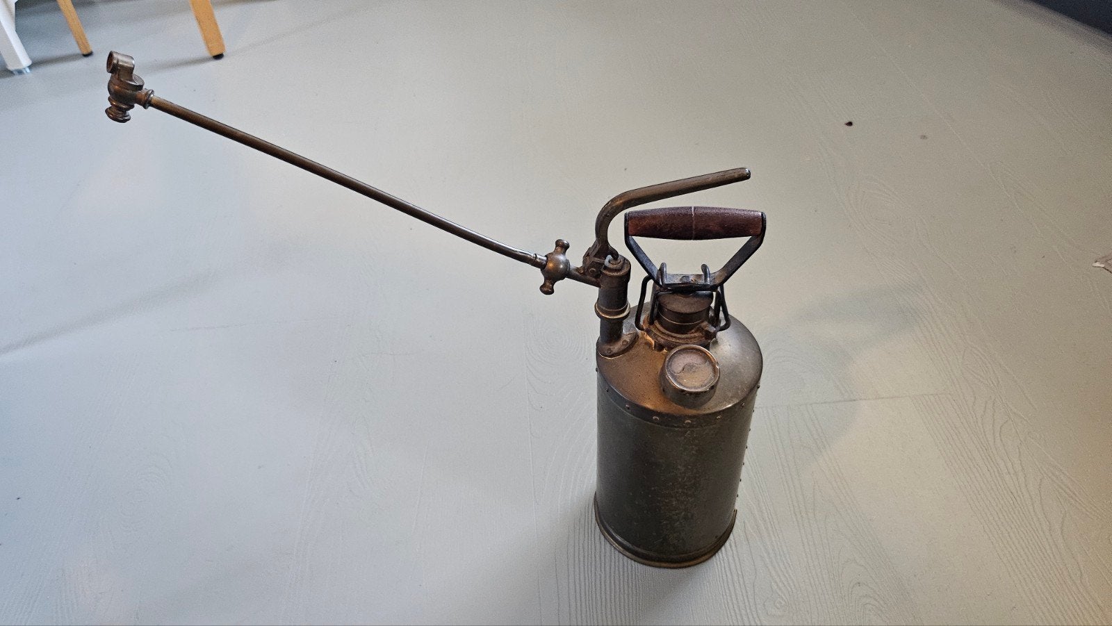 Antieke koperen spuitfles - Decoratief object, Ophalen of Verzenden