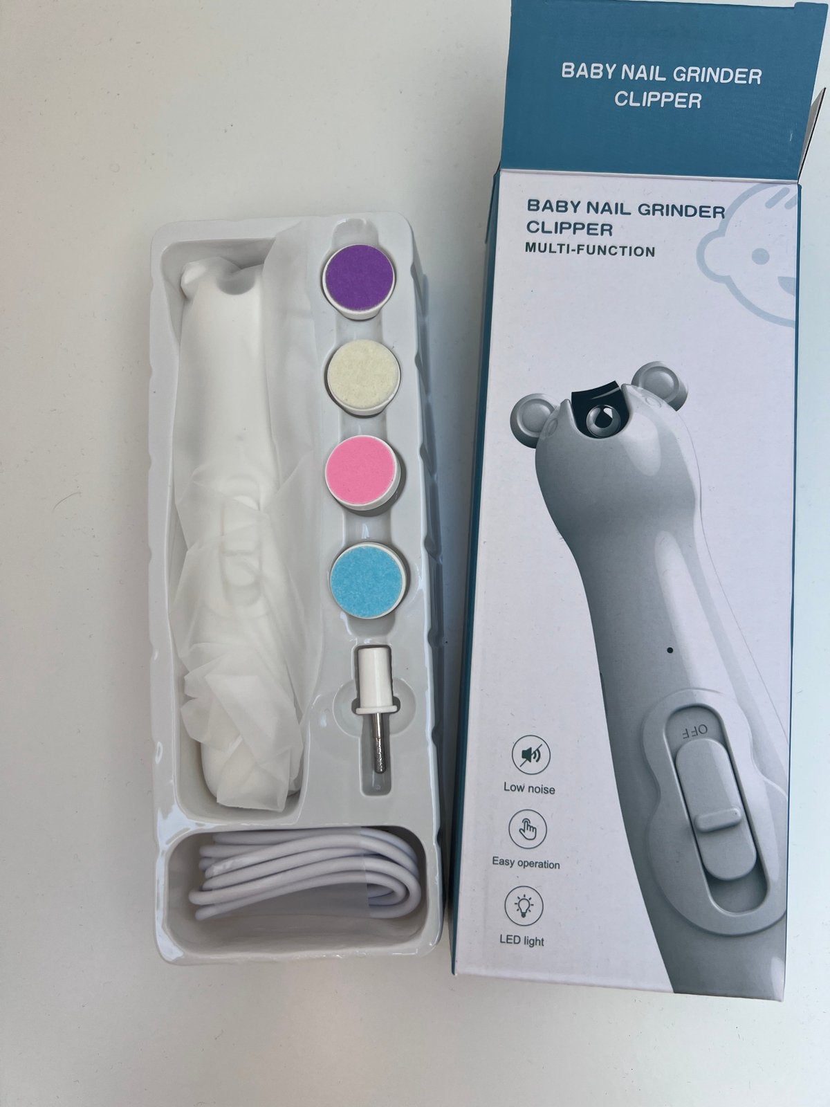 Elektrische baby nagelvijl en knipper in 1 - NIEUW IN DOOS, Ophalen of Verzenden, Nieuw