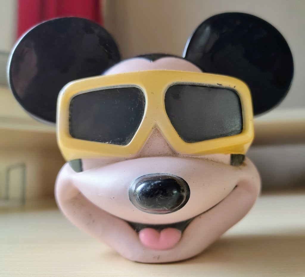 Mickey Mouse viewer 6 dia's, Ophalen of Verzenden, Mickey Mouse, Gebruikt, Beeldje of Figuurtje