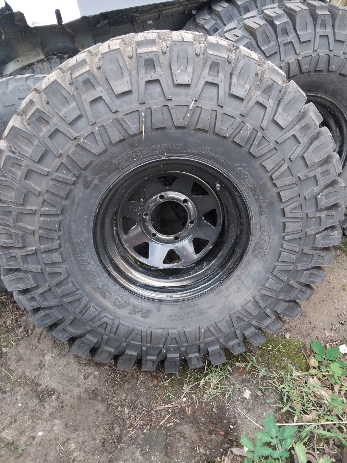 Maxxis creepy Crawler banden met velgen 38x13 r15, Auto-onderdelen, Ophalen, Gebruikt, 15 inch, Banden en Velgen