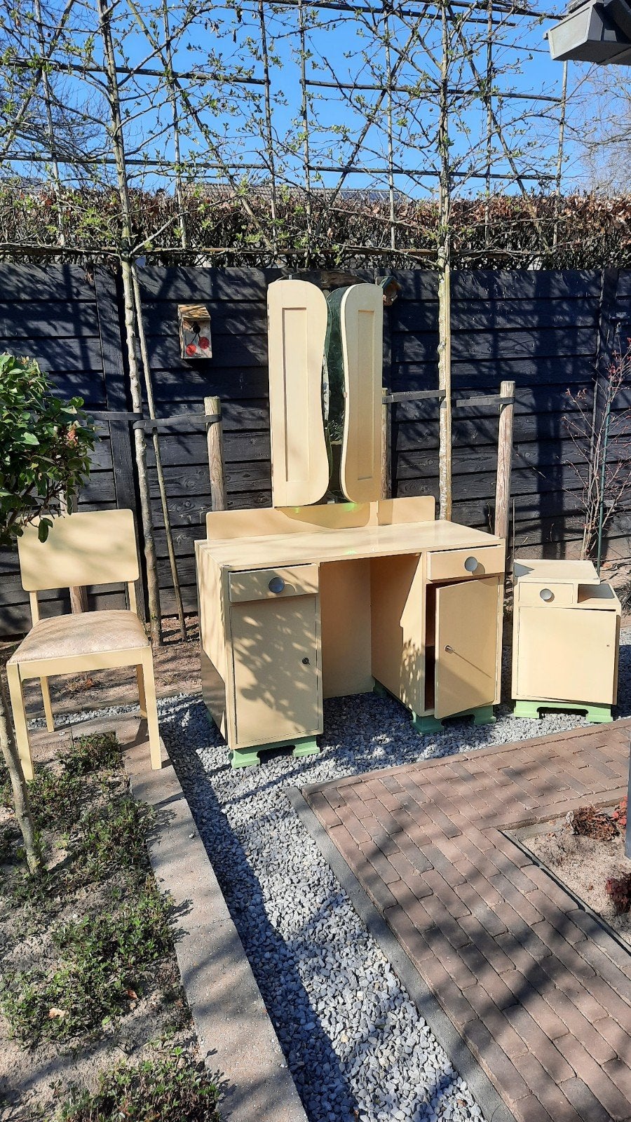 Art deco kaptafel, Huis en Inrichting, Ophalen, Gebruikt, 50 tot 100 cm, Minder dan 100 cm