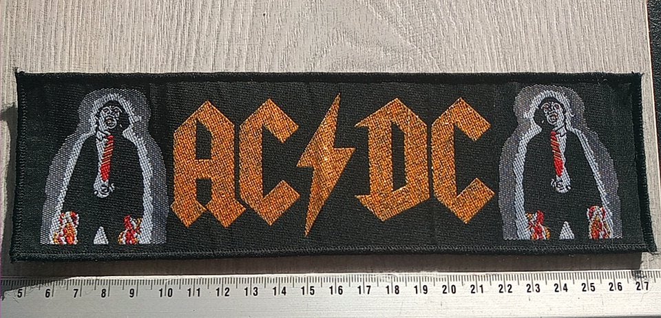 AC/DC Powerage zeer zeldzame vintage 1980 strip patch 31, Verzenden, Nieuw, Kleding
