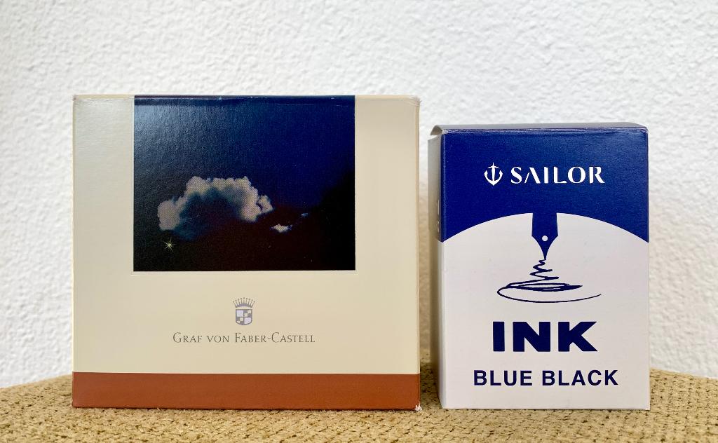 Vulpen inkt Blue-Black, Sailor en Graf v. Faber-Castell, Verzamelen, Pennenverzamelingen, Overige merken, Nieuw, Met doosje, Ophalen of Verzenden